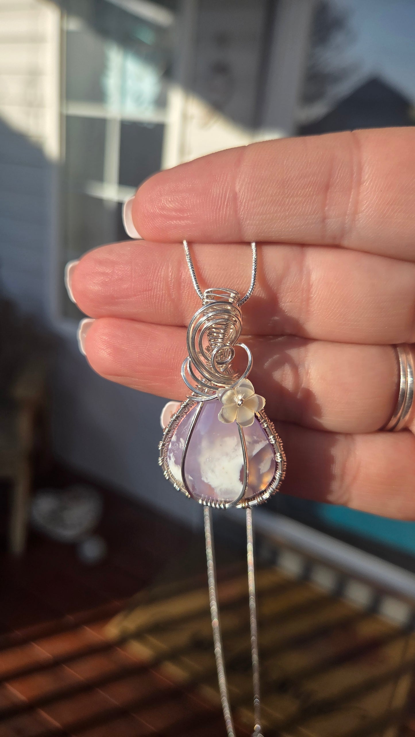 Plume Aura sky agate