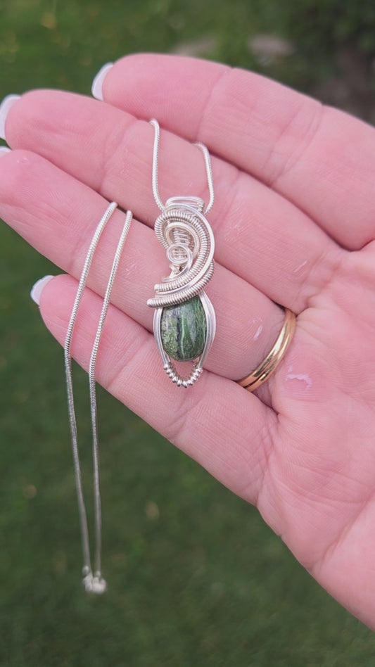 Green opal Dragons eye